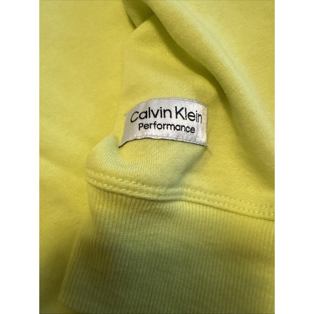 Calvin Klein Women Sweatshirt XL Long Sleeve Athleisure Casual Bright Green - Picture 2 of 6